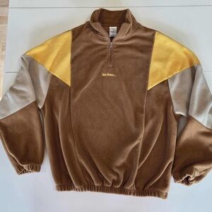 iets frans‎ fleece 1/4 zip sweatshirt size medium